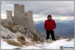 L'uomo delle nevi a Rocca Calascio