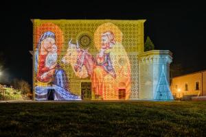 Basilica di Santa Maria di  Collemaggio -Luminarie Natale 2021